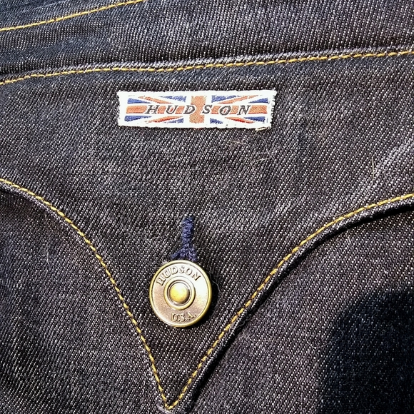 Hudson Sz 25 Dark Wash Carly Flap Pocket Straight Jeans - Picture 12 of 15